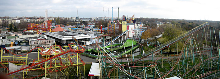 Aussicht über den Prater in Wien