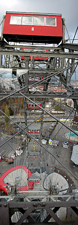 Aussicht auf das Riesenrad am Prater