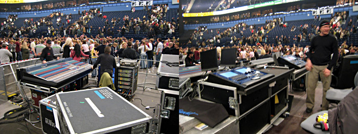 Der FOH von Pink in der ColorLine - Arena