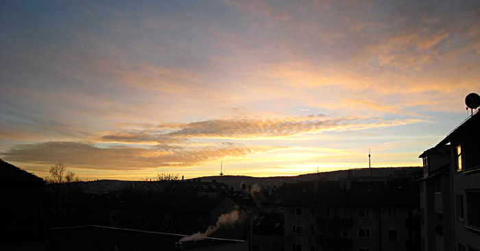 Morgens um 08:00 in Stuttgart