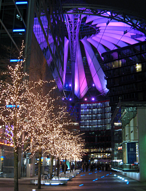 Das Sony - Center am Potsdamer Platz