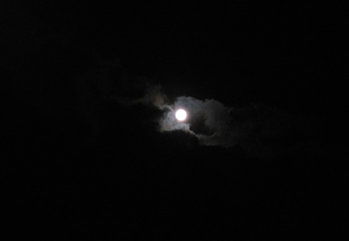 Der Mond am Samstag Abend