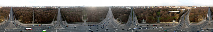 Blick von der Siegessäule in Berlin