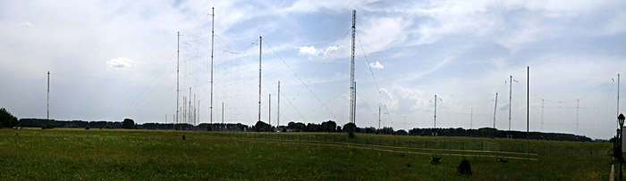 Sendeanlage des Radio Free Europe in Biblis; Bild größerklickbar