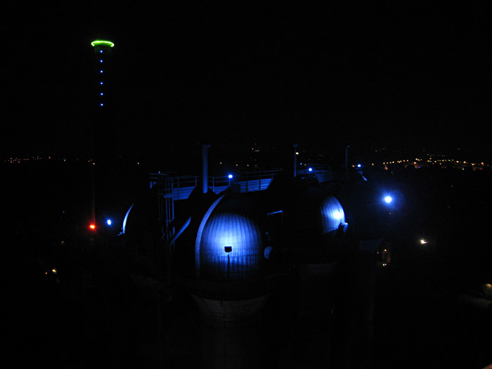 Blick über den Landschaftspark Nord in Duisburg