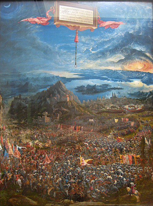 Albrecht Altdorfer - Schlacht bei Issus; Bild größerklickbar