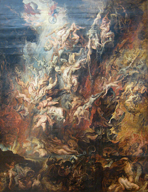Peter Paul Rubens - Der Höllensturz der Verdammten; Bild größerklickbar