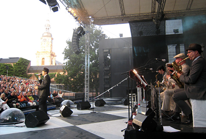 Roger Cicero bei den Nibelungenfestspielen in Worms