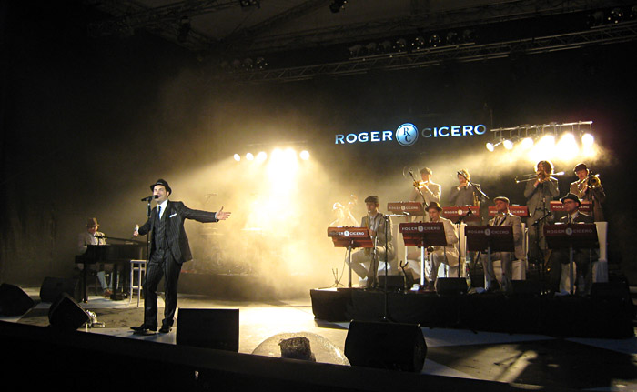 Roger Cicero mit Band bei den Nibelungenfestspielen in Worms