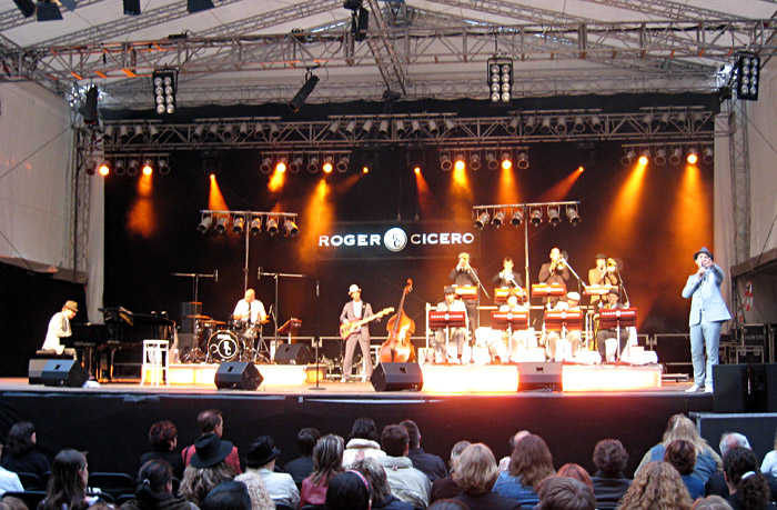 Sonne beim Roger Cicero - Konzert in Altusried