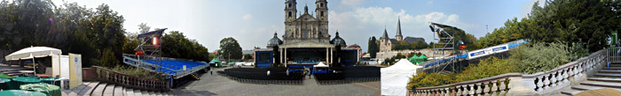 Domplatz Fulda; Bild größerklickbar