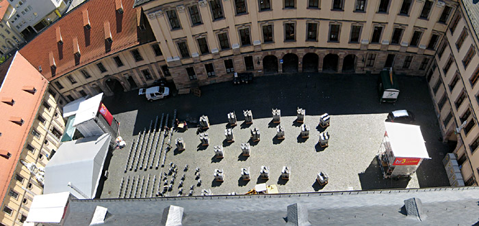 Fulda Schloßplatz; Bild größerklickbar