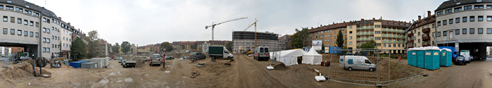 Das Baugelände in Nürnberg