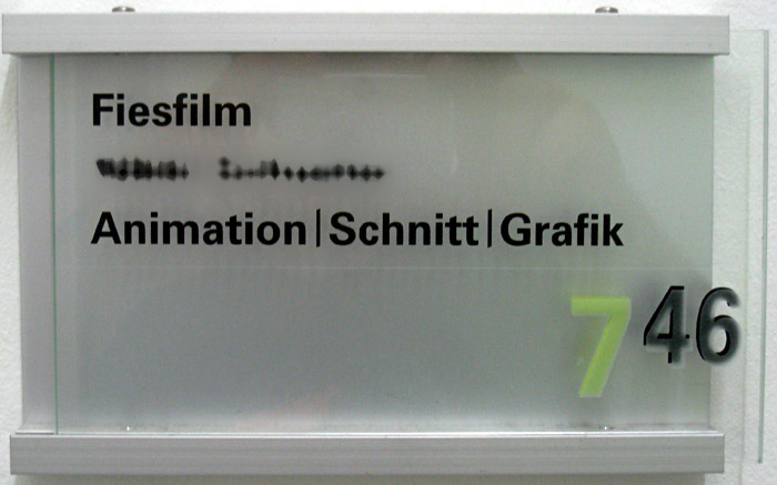 Türschild im Neues Deutschland - Verlagsgebäude