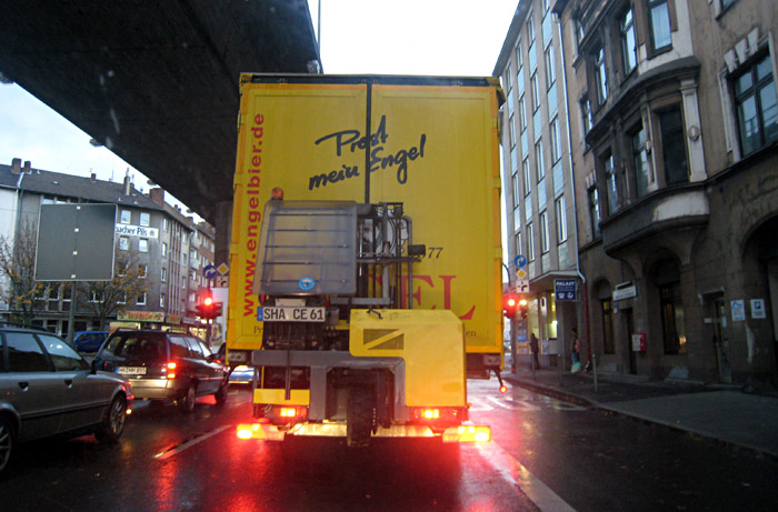 Wagen der Engel - Brauerei, gesehen in Hagen