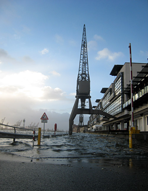 Sturmflut in Hamburg