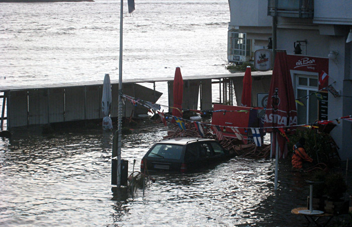 Sturmflut in Hamburg