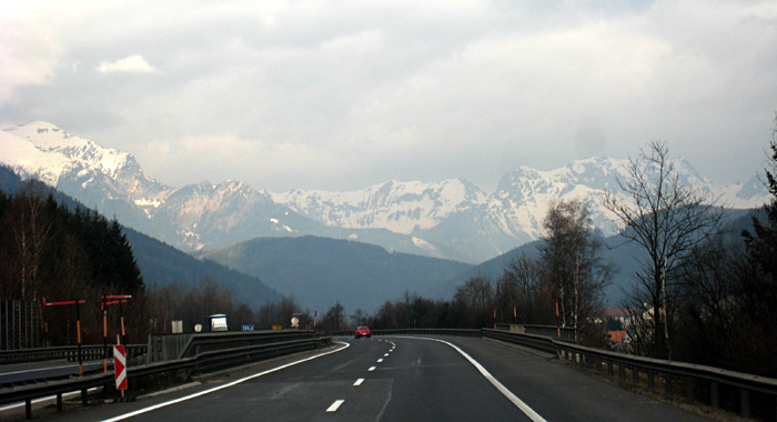 Aussicht während der Heimfahrt