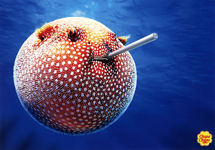 Plakat 'Globe Fish'; Copyright: Chupa Chups, Nongshim Kommunications