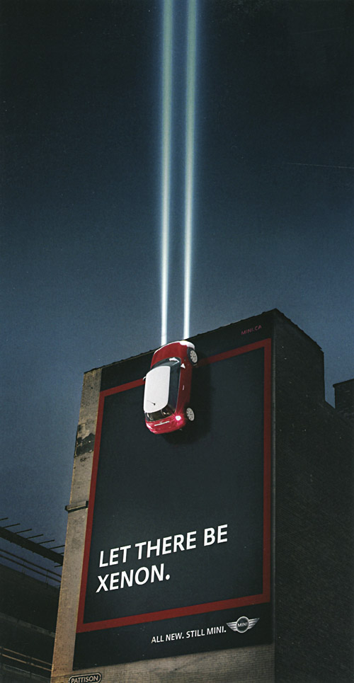 Plakat 'Let there be Xenon'; Copyright: Mini Canada, Taxi Canada