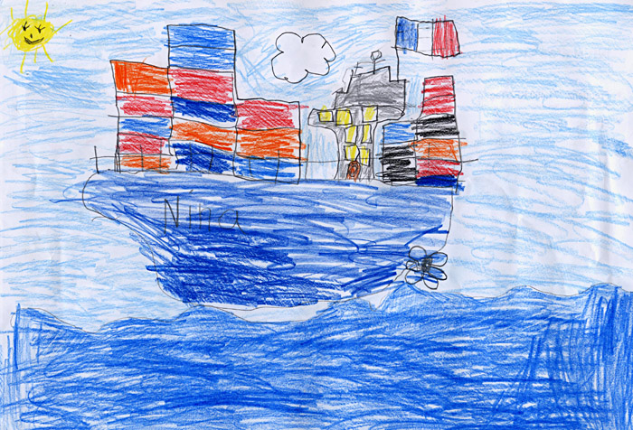 Containerschiff; Copyright: Anna