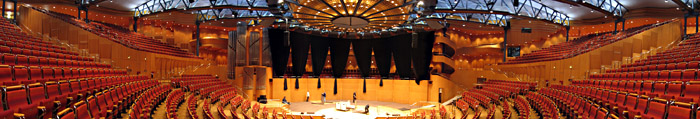 Vorschau Philharmonie Köln mit Blick auf die Bühne