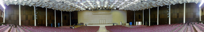 Vorschau Siegerlandhalle Siegen mit Blick auf die Bühne