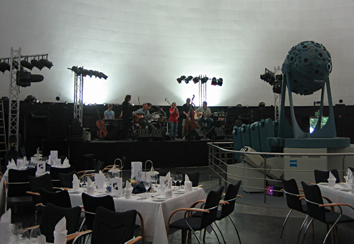 Soundcheck mit Annett Louisan im Planetarium Jena