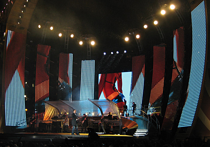Robbie Willieams im Münchener Olympiastadion