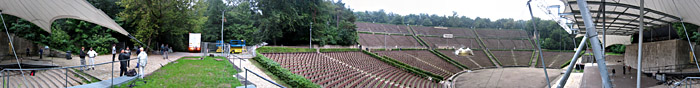 Blick über die Waldbühne vom rechten Bunker aus